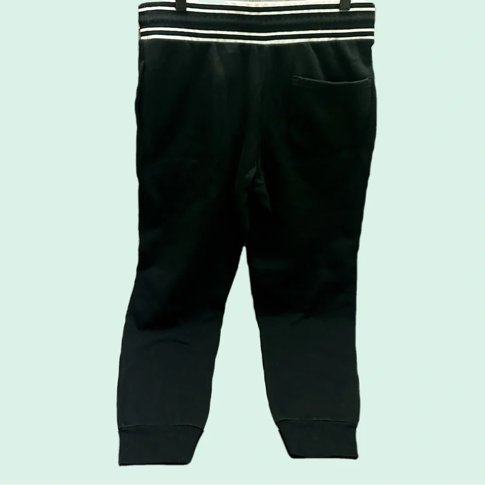True Religion Mens Black Joggers with Yellow Embroidery SP